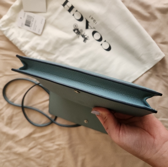 Coach Hayden Foldover Crossbody Clutch Bag in Blue Cloud - Picture 8 of 12